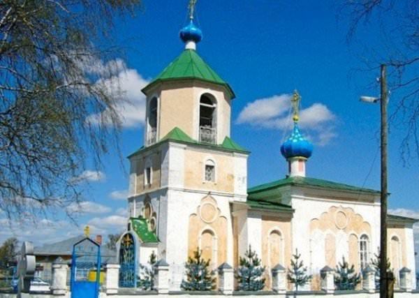 вид церкви, село Архангельское, Сокольский район