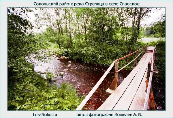 мостик через реку Стрелица в селе Спасское