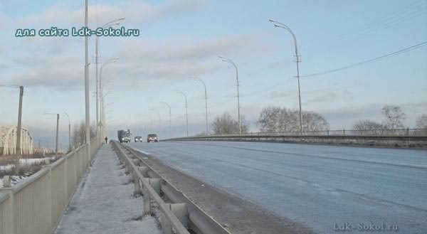 Автодорожный мост в Соколе (зима - 2012 год)