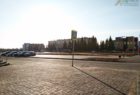 Площадь перед зданием администрации, город Сокол (апрель 2020)