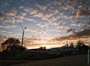 вечерний закат на ул. Куйбишева