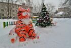 Новогодние "арт-объекты" в Соколе, январь 2022 год